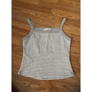 Hearts & Hips Stripe Crop Top Size Large